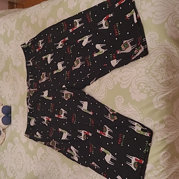 Christmas Black Alpaca PJ set - Picture 2 of 4